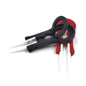 Pinzas de cerámica V3 con doble anillo y mango antideslizante para atomizador DIY - Product Image 1