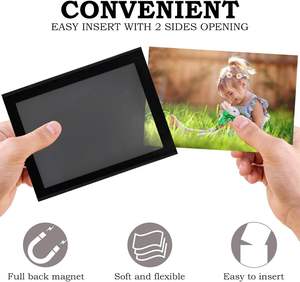 Cadre photo magnétique personnalisé en PVC avec pochette pour photos, aimants pour réfrigérateur, cadre photo magnétique pour réfrigérateur - Product Image 3