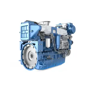 WD12C350-18 350HP Mesin Diesel Laut dengan Gearbox