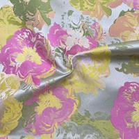 Nouveau design, tissu jacquard brocart de haute qualité 100 % polyester, teint en fil, personnalisable, pour robes de mariée et tenues de filles