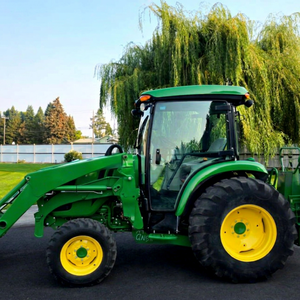 Tracteur multifonctionnel JOHN DEAR CAB TRACTOR 4066R avec chargeur arrière, mini tracteurs agricoles À VENDRE. - Product Image 1