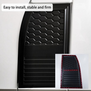 ชุดแต่งภายนอกรถยนต์ ฝาครอบมือจับประตูโครเมียมสีดำ ชุดเต็ม สำหรับ Toyota Hiace ปี 2015 ขึ้นไป - Product Image 4