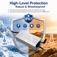 Alimentation LED IoT double CCT 100W 100-277V 30-62V 1.2-2.5A Haute Efficacité 89% IP67 pour éclairage 4G Cat.1 LoRa PLC RS485