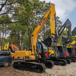 รถขุดไฮดรอลิกตีนตะขาบ Sany Sy155C SY155H มือสองแท้ ขนาด 15 ตัน พร้อมเครื่องยนต์ Isuzu และปั๊มเกียร์ - Product Image 2