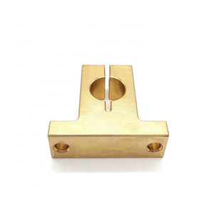 Custom Precision CNC Machined Brass Valve <b>Block</b> With Thread Holes & Through Holes For Pneumatic Hydraulic Equipment - Product Image 4