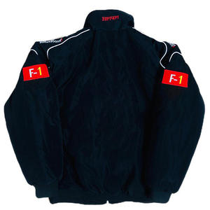 Hot Selling Men's F1 Racing Satin <strong>Jacket</strong> Handmade Embroidery Classic Black Red Design Customized Waterproof Winter <strong>Jacket</strong> - Product Image 6