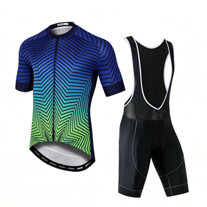 Vêtements de cyclisme saisonniers à manches longues et courtes, personnalisés en usine en Chine, multi-motifs et multi-couleurs, pour temps chaud, en stock - Product Image 1