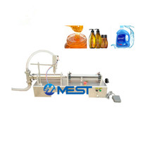 Machine de remplissage semi-automatique pneumatique pour liquides, alcool, miel, boissons, sauces, détergents – Remplissage quantitatif manuel