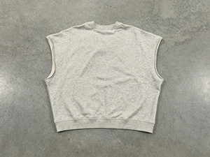 Sports Men Sleeveless Faded T-Shirt Streetwear Heavyweight Distressed Breathable Vest 100% Cotton Screen Print Loose Washed Tank - Product Image 2