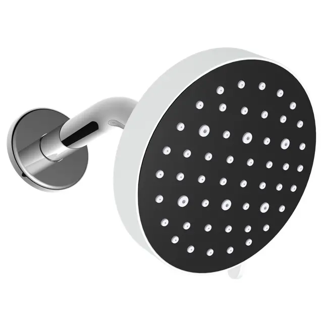 Factory black ABS rain head shower and large hot water high pressure rain shower head