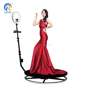 Çin hızlı DHL kargo 48h 360 Video Photobooth otomatik Led Ipad kamera 360 fotoğraf kabini makinesi 115cm hızlı bir şekilde
