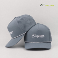 Nouvelle Casquette de Baseball Personnalisée à 6 Panneaux, Logo en Nylon Tissé, Trous Découpés au Laser, Respirante et Séchage Rapide, Idéale pour l'Extérieur