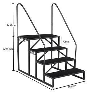 Escaleras <span class=keywords><strong>de</strong></span> 4 escalones RV con dos pasamanos para caravana - Product Image 2