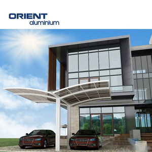 En promotion : Auvent de protection solaire extérieur en polycarbonate, abri de <span class=keywords><strong>voiture</strong></span> économique, abris de <span class=keywords><strong>voiture</strong></span> métalliques cantilever pour stationnement, auvent de garage en aluminium - Product Image 4