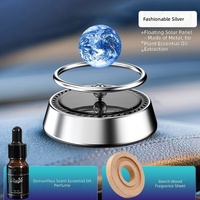 Diffuseur d'air solaire lévitant en forme de planète pour tableau de bord, diffuseur d'huiles essentielles en métal, personnalisable, vente en gros