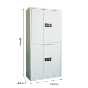 Empreintes digitales épaissies en acier réglable et serrure à clé Secret électronique mot de passe armoire de coffre-fort pour cuisine et salle de sport - Product Image 6