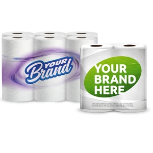 Bán buôn OEM / ODM số lượng lớn gói giấy vệ sinh giấy cuộn bột gỗ nguyên chất coreless nhà vệ sinh mô từ Trung Quốc trắng tự nhiên - Product Image 1