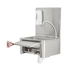 Lavello per lavaggio a mano per uso medico a ginocchio lavello commerciale per lavabo a mano da cucina