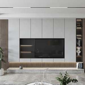 Meuble TV Santopova Design pour salon, meubles en bois modernes, meuble de salon, support TV moderne - Product Image 5