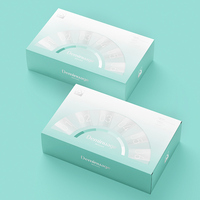 Boîtes d'emballage pliées blanches de luxe avec logo, personnalisables, pour cartes parfumées, boîtes en papier, pots de bougies parfumées