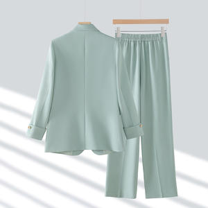 Ensemble de costume exquis pour femmes YFY Custom 2026, formel et décontracté, double rangée, simple boutonnage, élégant, pour le bureau et les trajets quotidiens - Product Image 2