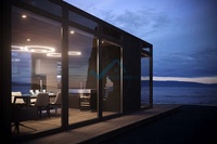 Maison conteneur en acier modifiée et personnalisable, résistante aux tremblements de terre de niveau 7, design moderne pour commerces, bureaux, appartements