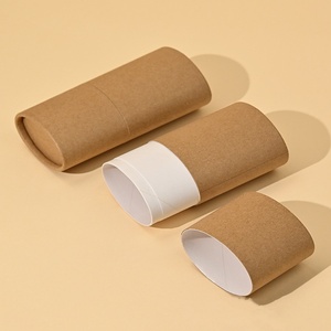 Emballage de tube en papier elliptique à impression personnalisée Emballage de tube en papier cylindrique en carton pour affiche de café de thé aux épices - Product Image 2