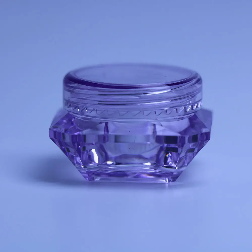 3G/5G Special Shape Mini Capacity Plastic Cream Jar Colorful Powder Container for Cosmetics