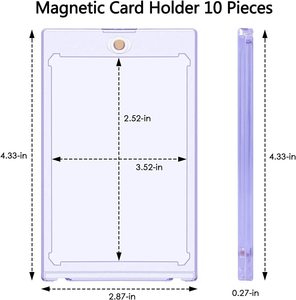 Soporte magnético para tarjetas 35pt, funda rígida protectora de plástico duro, estuche de exhibición para Pokeman - Product Image 5