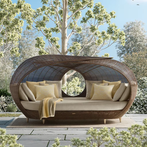 Ensemble de meubles <span class=keywords><strong>en</strong></span> osier d'extérieur tout temps, fauteuil <span class=keywords><strong>en</strong></span> rotin fait à la main, jardin, balcon, patio, auvent, <span class=keywords><strong>lit</strong></span> de jour, <span class=keywords><strong>lit</strong></span> <span class=keywords><strong>en</strong></span> cage à oiseaux, hôtels, salles - Product Image 1