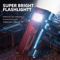 Warsun X609 Glare 5000 lumens Torche en alliage d'aluminium IP56 Aventure professionnelle Outil polyvalent avancé Lampe de poche COB