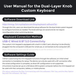 Programación de aluminio Macro personalizado doble capa perilla teclado AI Smart Mini teclado para computadora teléfono móvil accesorios herramientas - Product Image 4