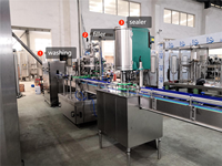 Ligne de mise en conserve automatique haute capacité pour bière et eau gazeuse 1000-2000 canettes/heure 380V/220V Contrôlée par PLC Origine JiangSu