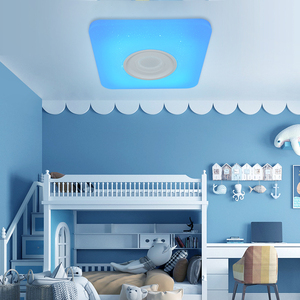 Âm nhạc với Bluetooth Loa thông minh RGB trong nhà tuôn ra núi hiện đại thay đổi độ sáng đèn lịch thi đấu vuông Acrylic từ xa dẫn ánh sáng Trần - Product Image 6