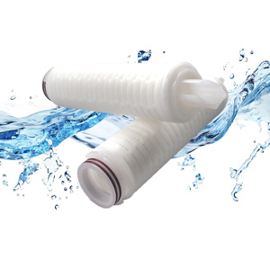 0.22 Micron Hydrophilic PES Membrane Pleated Liquid Filter Cartridge Pump Reverse Osmosis 1 Year for Water Treatment Plant - Product Image 1