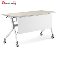 Table de formation pliable, mobilier de bureau moderne et simple, design de cadre, métal mobile, table de formation pour supermarché, salle à manger, école
