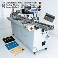 Nouveau distributeur automatique de cartes PVC laser BMG avec marquage numérique de code pour cartes DXF/AI/Smart/ID et rejet visuel des cartes à défauts pour cartes de visite
