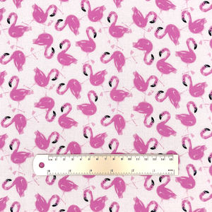 BC Muestra gratis <span class=keywords><strong>Flamingo</strong></span> Personalización Patrón Transpirable Tejido Digital Impreso Lino Rayón Tela para camisas - Product Image 3