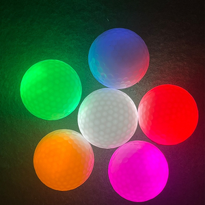 Balle de golf personnalisée en Surlyn, deux pièces, en vrac, phosphorescente, colorée, pour l'entraînement, avec effet lumineux LED clignotant - Product Image 4