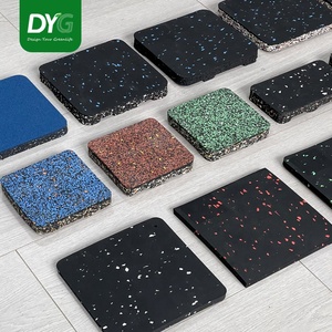 Piso de Goma para Gimnasio de 15mm de Grosor, Tapete de Caucho Compuesto con Superficie de PU Brillante, <span class=keywords><strong>Suelo</strong></span> <span class=keywords><strong>Protector</strong></span> - Product Image 2