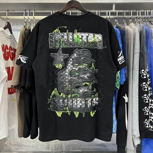 Customizable Beauty for for Hell <strong>Star</strong> Helmet <strong>War</strong> Ready Casual Short-sleeved <strong>T</strong>-<strong>shirt</strong> 230g Print 100% Cotton Breathable Loose Fit - Product Image 3