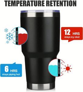 Gobelet isotherme personnalisable en acier inoxydable de 20oz et 30oz pour café et vin, avec paille, logo personnalisé, maintien au chaud 6-12 heures, vente en gros - Product Image 4