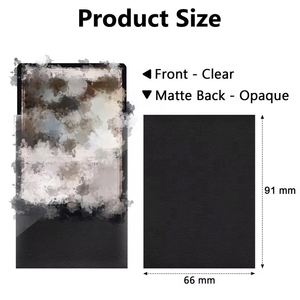 カスタムクリアカラーカードフィルムフラットマウスカードプロテクターマジックザギャザリングMTGスポーツペニーポケモントレーディングマットカードスリーブ - Product Image 6