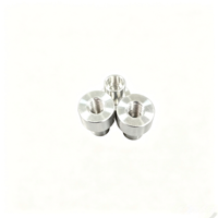 Connecteur d'extrémité de tige filetée en aluminium usiné CNC, pièces usinées sur mesure par étapes pour équipement mécanique, fabriqué en Chine
