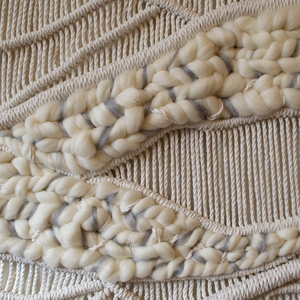 Macrame Recycled Cotton Vertical <strong>Wall</strong> <strong>Hanging</strong> Art Deco Style Home <strong>Decor</strong> for Hotel Wedding &amp; Anniversary Gift for Friends - Product Image 4