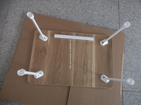 Bureau d'ordinateur portable pliable et extensible en bois écologique, réglable et durable
