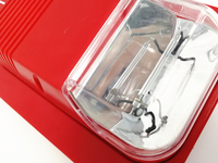 Alarma LED con cable de luz estroboscópica DC12V DC24V Detector de control Alarma de incendio con sonda