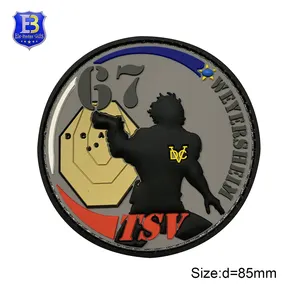 Wholesale Custom Logo 3d Patches Soft Rubber Badge Pvc Tactical Patch For Clothing