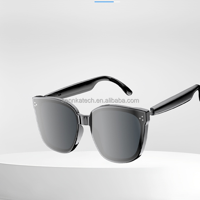 Black Tech AI Intelligent Glasses with UV-shield Lens In-Ear Language Translator Devices TWS Earphone