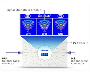Повторитель сети сотового сигнала Lintratek, усилитель, усилитель, трехдиапазонное производство, самое дешевое, 2G, 3G, 4G, 900, 1800, 2100